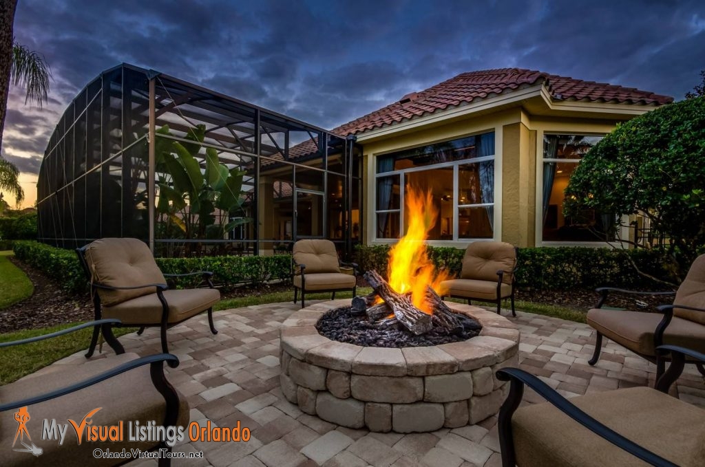 Twilight Photography of Fire Pit - Professional Photography by MVL